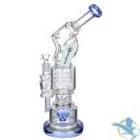 16.5” Dragon Glass Water Pipe Thick Base With Sprinkler Perc Ice Catcher & Bent Cylinder Handle Neck