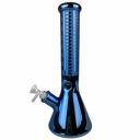 13'' Electro Plated Abstract Design Beaker Water Pipe - with 14M Bowl & 4mm Banger